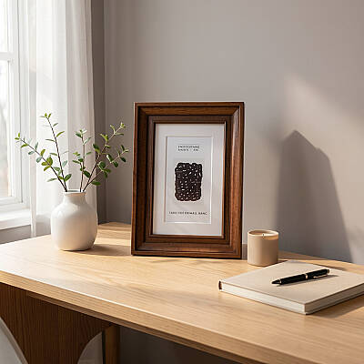 10x15 cm Ahşap Fotoğraf Çerçevesi (WF107-BR46) - 2