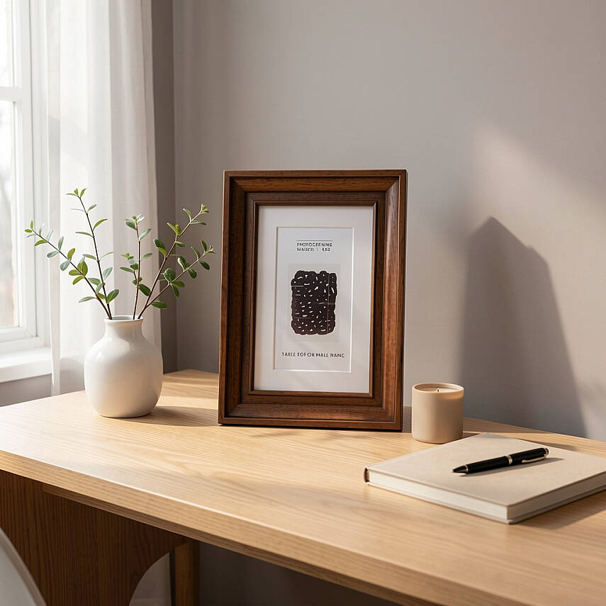 10x15 cm Ahşap Fotoğraf Çerçevesi (WF107-BR46) - 2