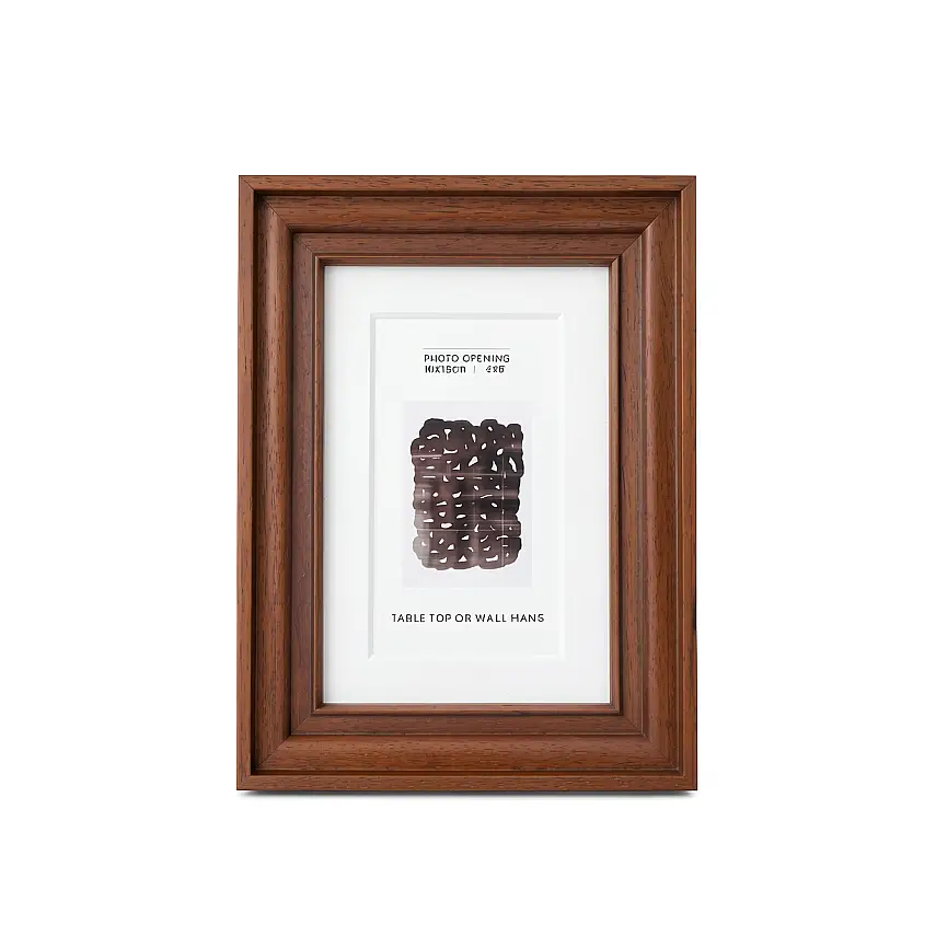 10x15 cm Ahşap Fotoğraf Çerçevesi (WF107-BR46) - 3