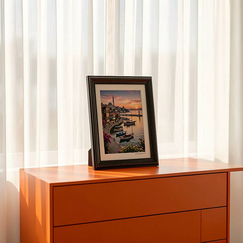 10x15 cm Ahşap Fotoğraf Çerçevesi (WF113-BR46) - 2