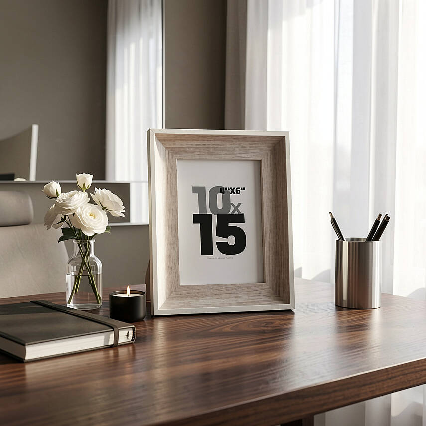 10x15 cm Fotoğraf Çerçevesi Krem (YL-340) - 1