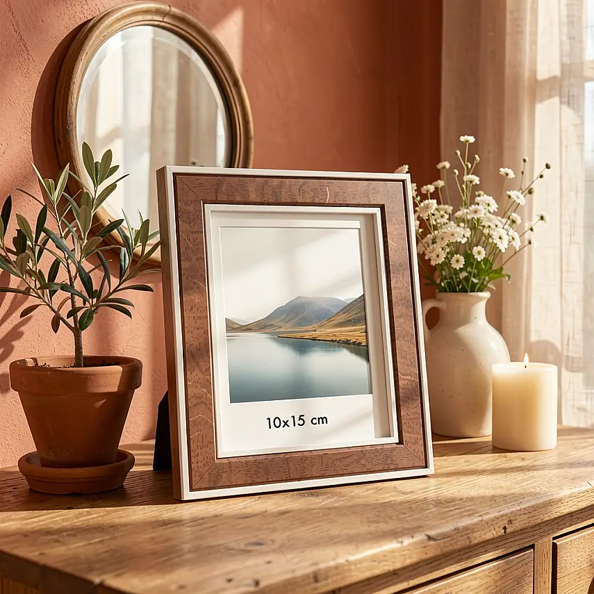 10x15 cm Fotoğraf Çerçevesi Taba / Açık Kahverengi (YL-184C) - 1