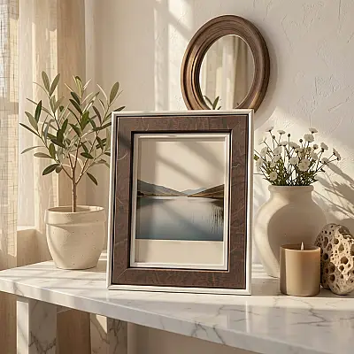 13x18 cm Fotoğraf Çerçevesi Koyu Kahverengi / Koyu Ceviz (Çikolata Kahve) (YL-184C) - 