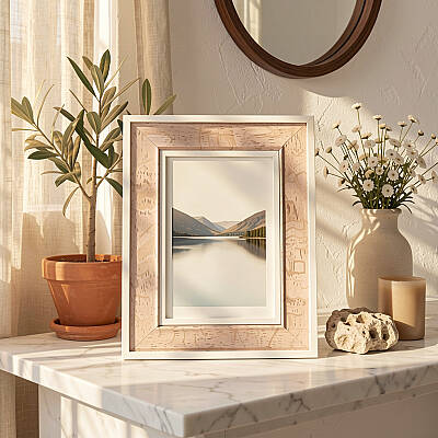 13x18 cm Fotoğraf Çerçevesi Krem / Açık Meşe (Bej)(YL-184C) - 