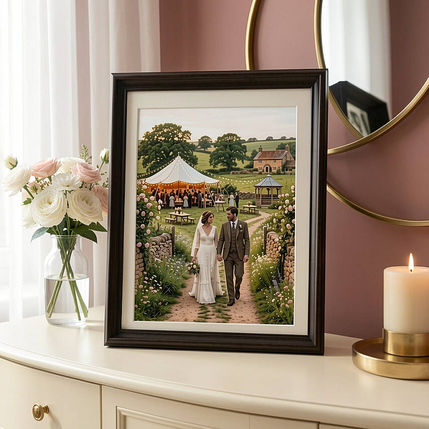 15x20 cm Ahşap Fotoğraf Çerçevesi (WF113-BR68) - 2