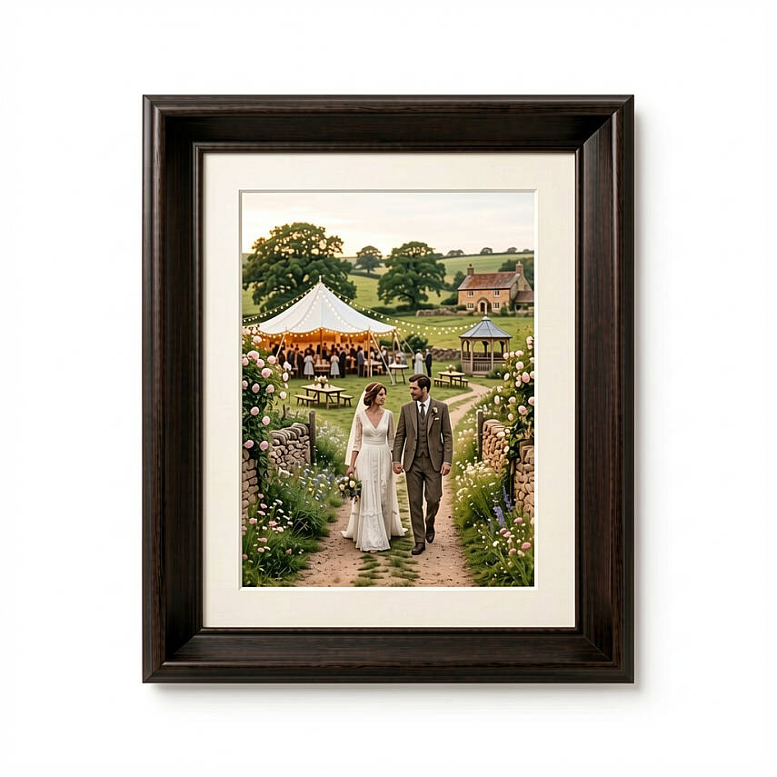 15x20 cm Ahşap Fotoğraf Çerçevesi (WF113-BR68) - 3