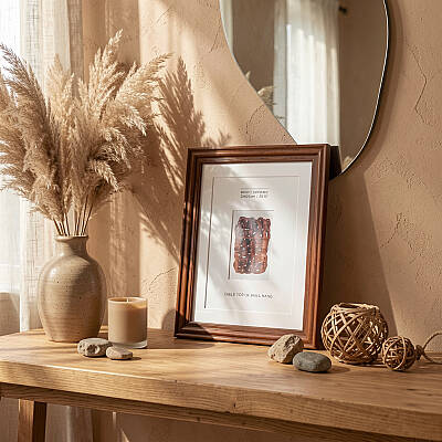 20x25 cm Ahşap Fotoğraf Çerçevesi (WF107-BR80) - 
