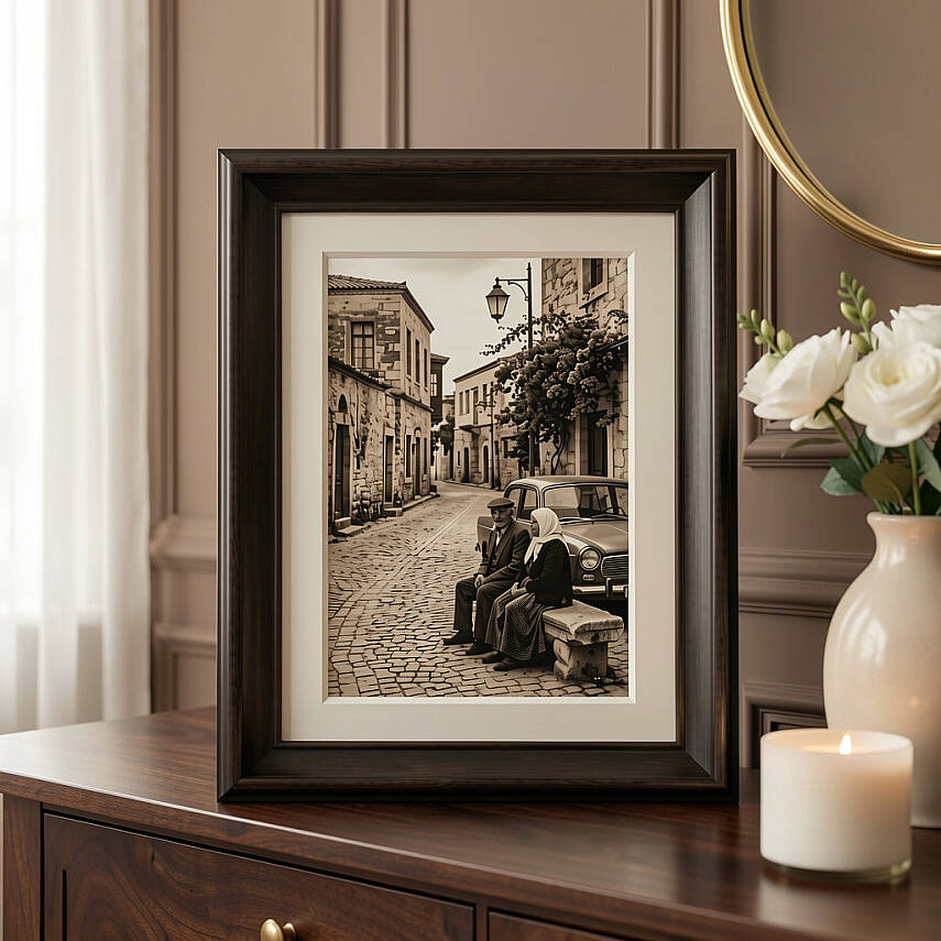 20x25 cm Ahşap Fotoğraf Çerçevesi (WF113-BR80) - 2