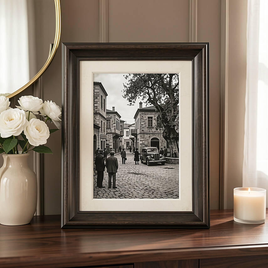 20x25 cm Ahşap Fotoğraf Çerçevesi (WF113-BR80) - 1