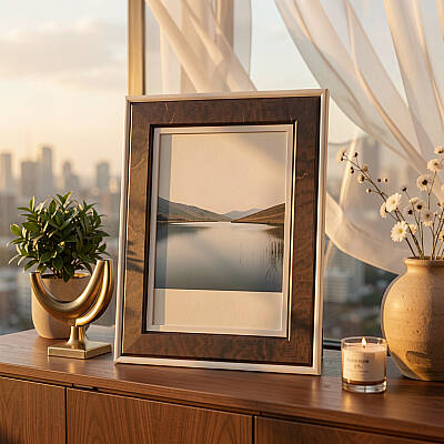 20x25 cm Fotoğraf Çerçevesi Koyu Kahverengi / Koyu Ceviz (Çikolata Kahve) (YL-184C) - 