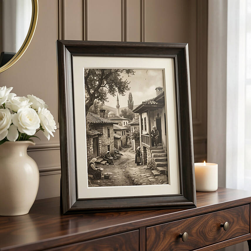 21x30 cm Ahşap Fotoğraf Çerçevesi (WF113-BRA4) - 1
