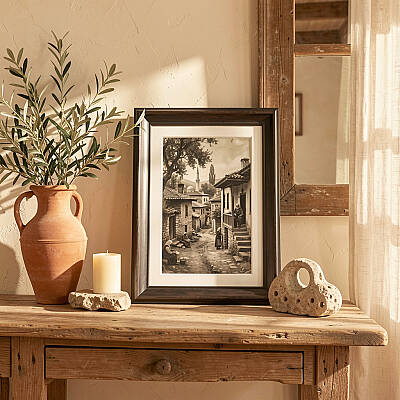 21x30 cm Ahşap Fotoğraf Çerçevesi (WF113-BRA4) - 2