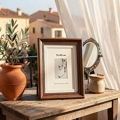 21x30 cm Ahşap Fotoğraf Çerçevesi (WF114-BRA4) - 