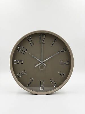 40 cm Duvar Saati Kahverengi Minimalist (KOD-3603-KAHVERENGİ) - 