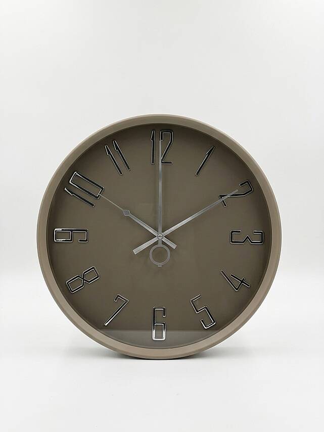 40 cm Duvar Saati Kahverengi Minimalist (KOD-3603-KAHVERENGİ) - 1